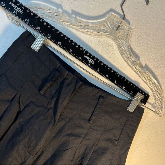 GENTLE HERD LADIES BLACK PANTS small linen capsule minimalism career straight - Picture 10 of 12